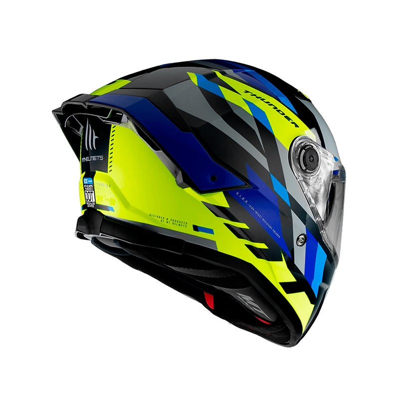 MT FF118SV Thunder 4 SV ERGO E17 zárt bukósisak szürke-kék-zöld