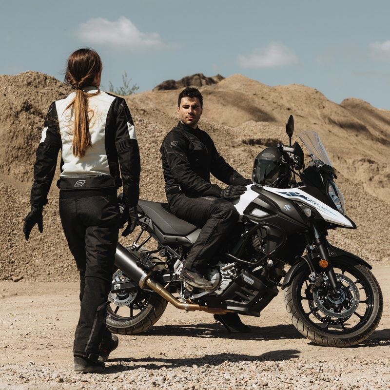 Női motoros nadrág Ozone Jet II fekete kiárusítás