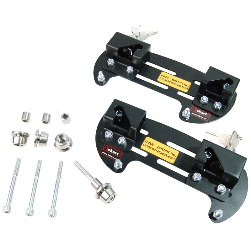 Tokart oldaltáskatartók zárral - 265 mm