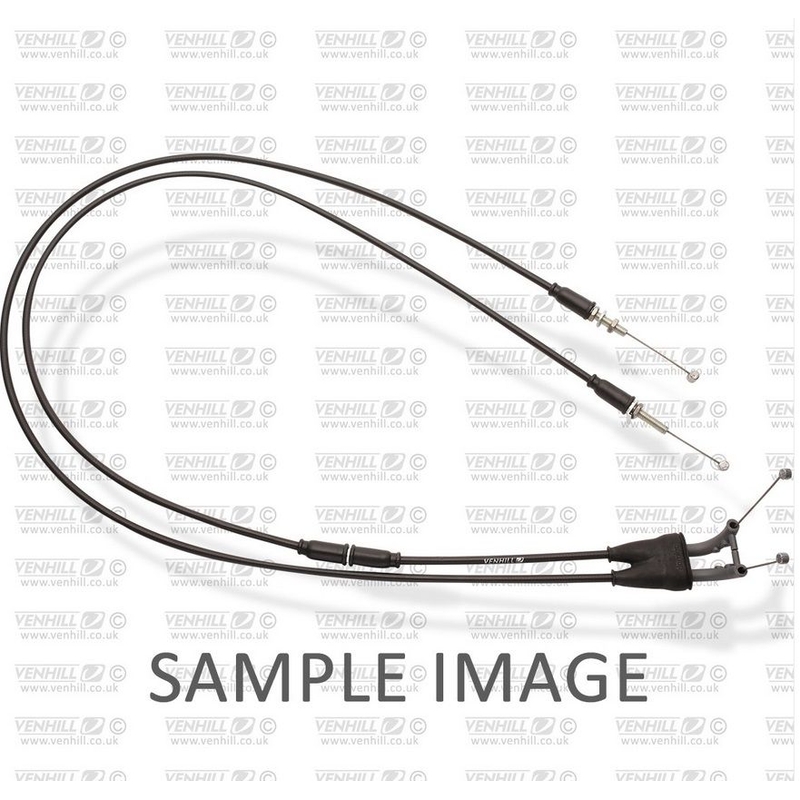 Throttle cables (pair) Venhill featherlight fekete