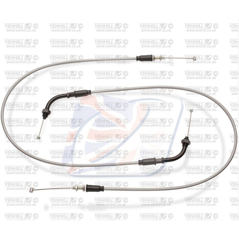 Throttle cables (pair) Venhill featherlight szürke