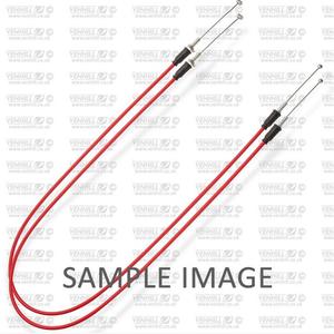 Throttle cables (pair) Venhill H02-4-045-RD featherlight piros
