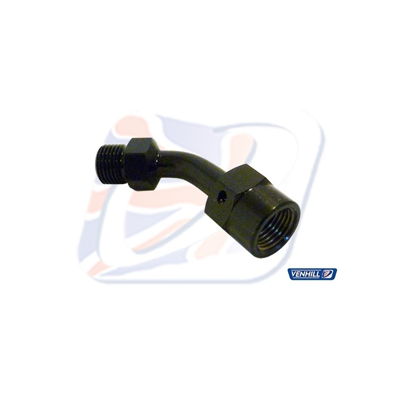 Swivel joint Venhill POWERHOSEPLUS 45 deg 1/8TH BSP fekete