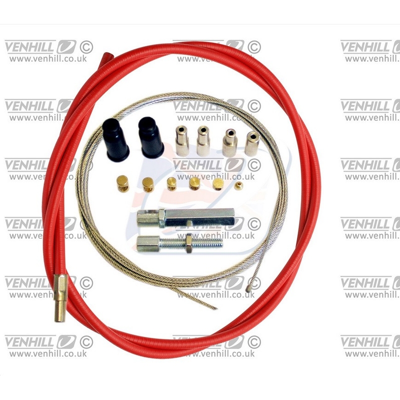 Gázkábel univerzális készlet Venhill 6mm OUTER (1.35m) piros