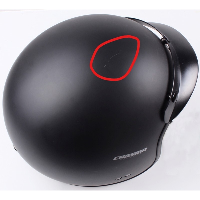 Přilba na motorku otevřená Cassida Oxygen černá matná-smaz