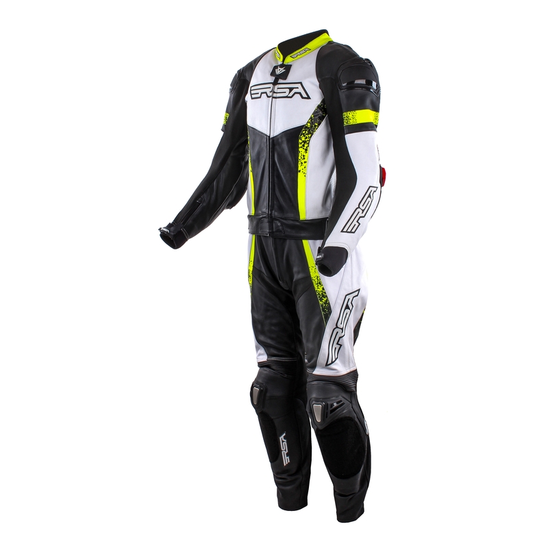 Férfi overál RSA Impola fekete-fehér-neon sárga kiárusítás