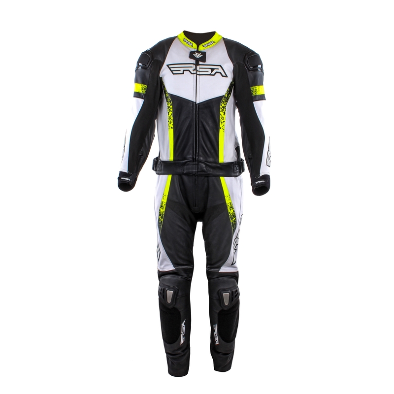 Férfi overál RSA Impola fekete-fehér-neon sárga kiárusítás