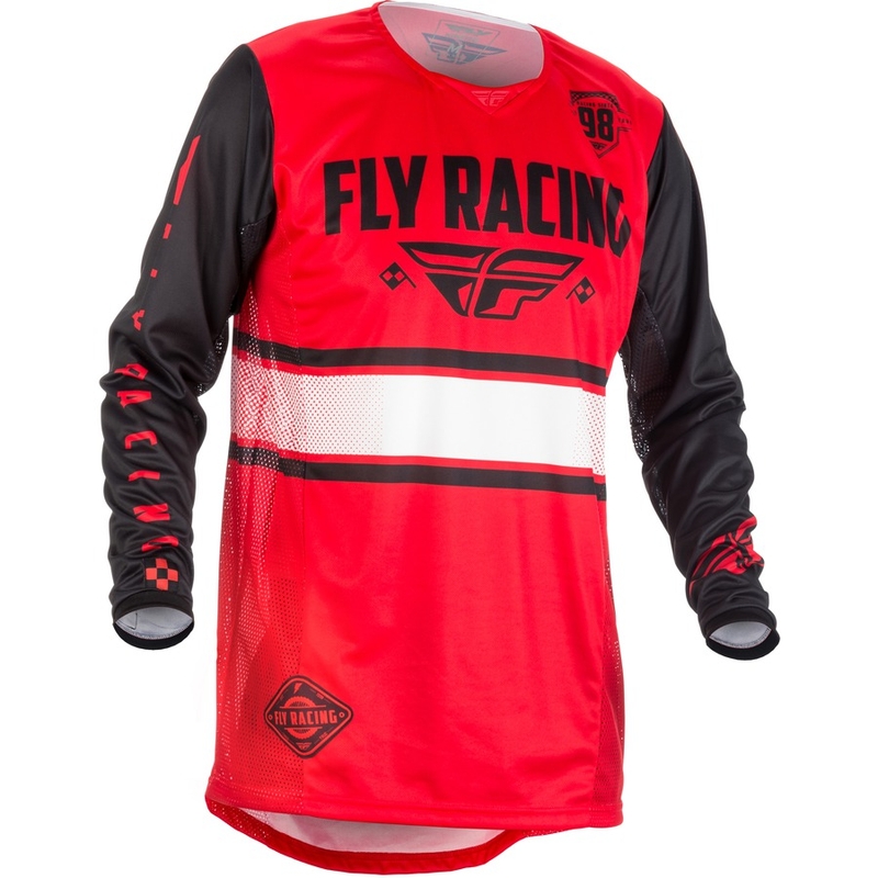 MOTOCROSS JERSEY FLY Racing Kinetic ERA 2018 - USA piros-fekete