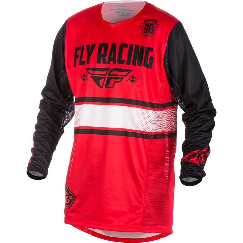 MOTOCROSS JERSEY FLY Racing Kinetic ERA 2018 - USA piros-fekete