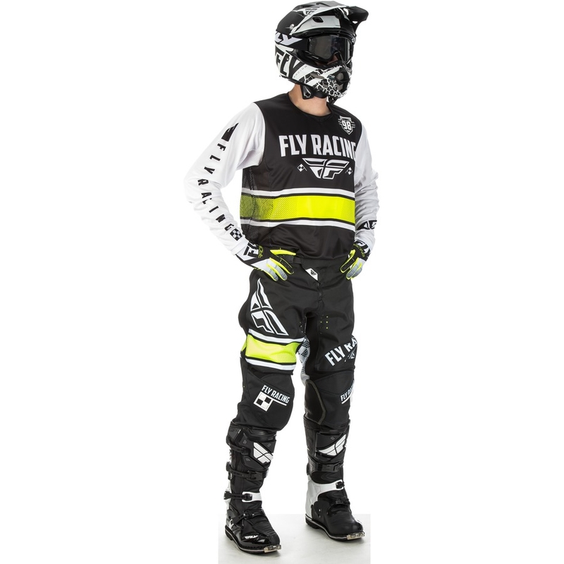 Motocross Jersey FLY Racing Kinetic ERA 2018 - USA fehér-fekete