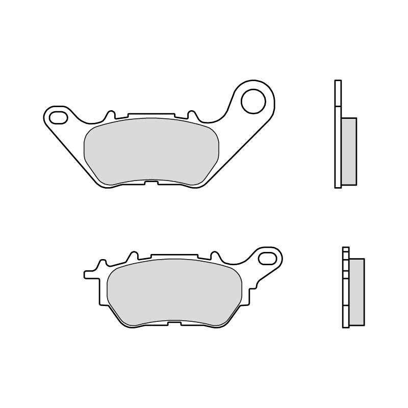 Fékbetét BREMBO CC ROAD részére YAMAHA YP 125 X-MAX 2017-2026, YAMAHA CZD 300 X-Max 2017-2023