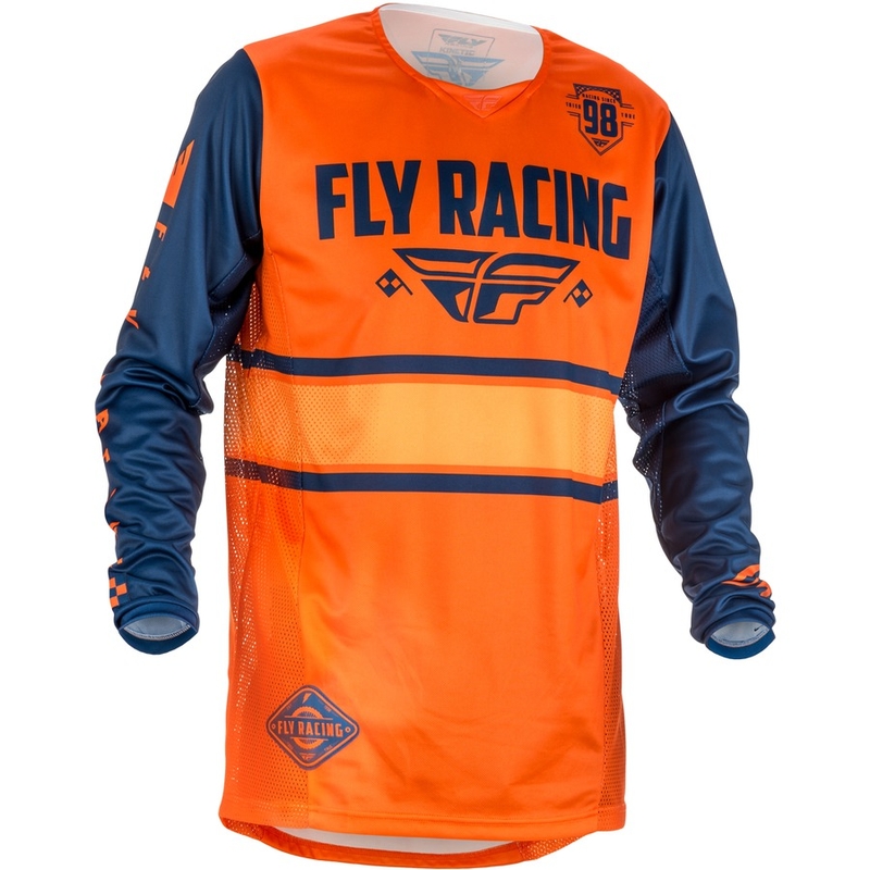 MOTOCROSS JERSEY FLY Racing Kinetic ERA 2018 - USA narancskék