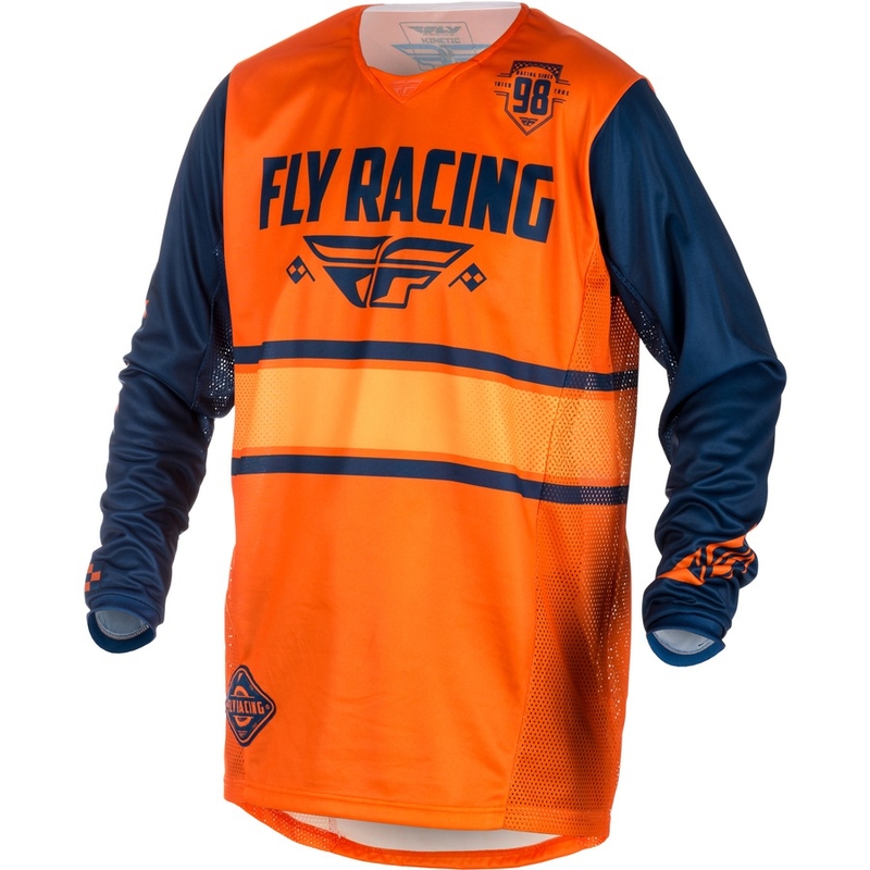 MOTOCROSS JERSEY FLY Racing Kinetic ERA 2018 - USA narancskék