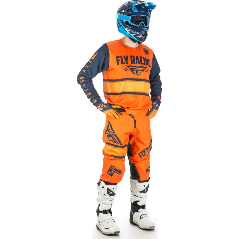 MOTOCROSS JERSEY FLY Racing Kinetic ERA 2018 - USA narancskék