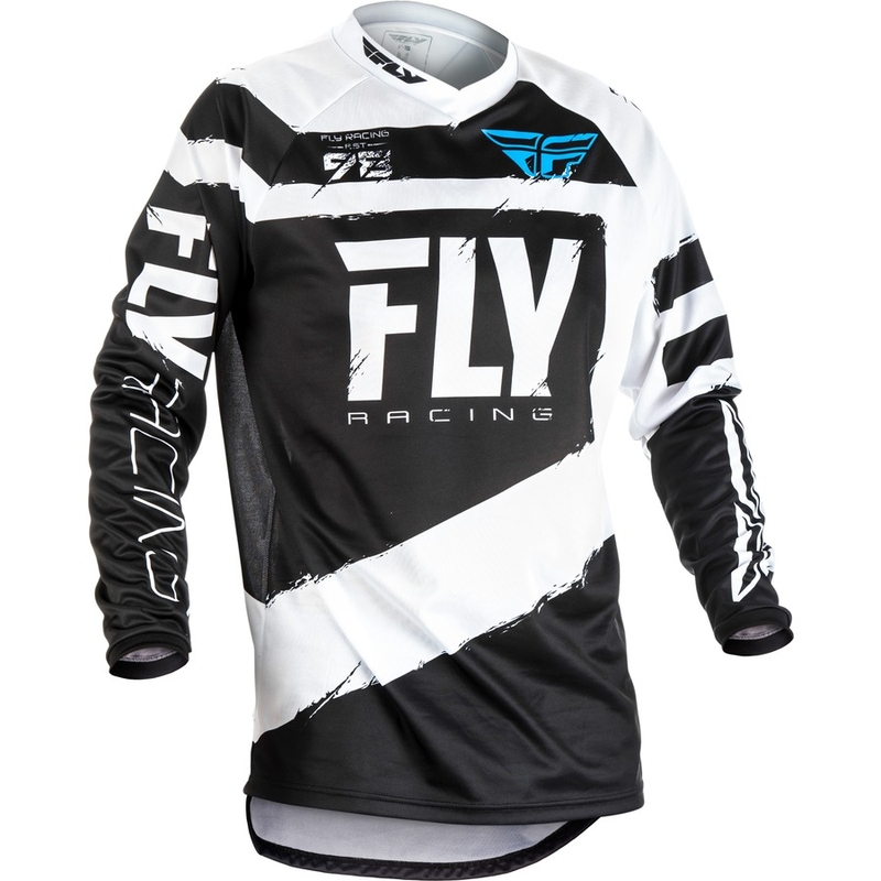MOTOCROSS JERSEY FLY Racing F-16 2018 - USA fekete-fehér