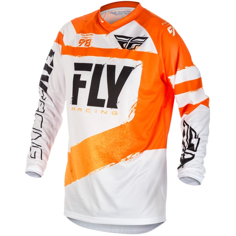FLY Racing F-16 2018 Motocross Jersey - USA narancs-fehér
