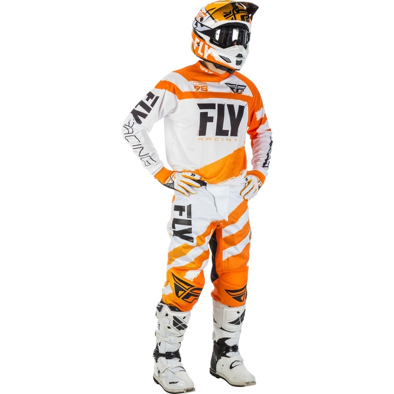 FLY Racing F-16 2018 Motocross Jersey - USA narancs-fehér