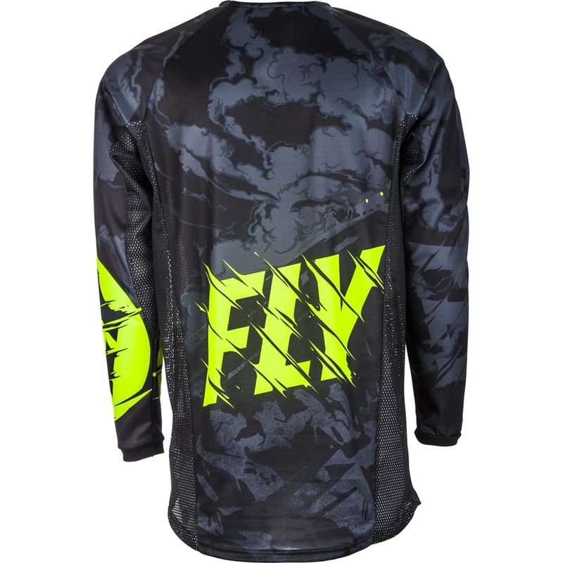 Motocross mez FLY Racing Kinetic OUTLAW 2018 - USA fekete-fluo sárga