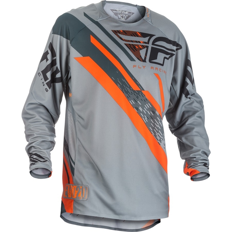 Motocross Jersey FLY Racing EVO 2018 - USA szürke-narancs-fekete