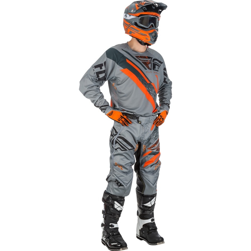 Motocross Jersey FLY Racing EVO 2018 - USA szürke-narancs-fekete