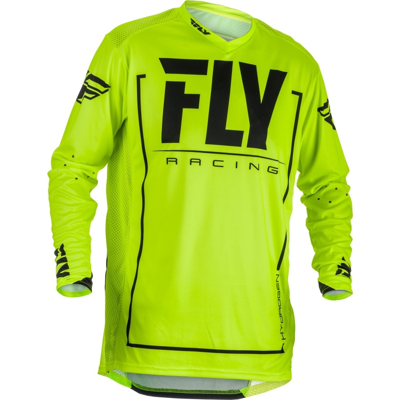 Motocross Jersey FLY Racing LITE 2018 - USA fekete-fluo sárga
