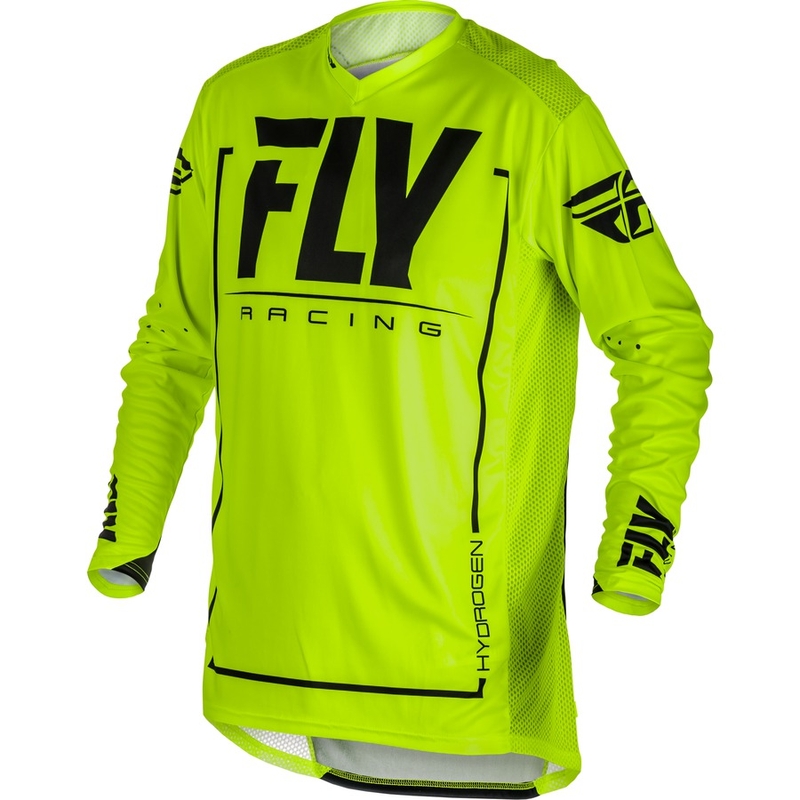 Motocross Jersey FLY Racing LITE 2018 - USA fekete-fluo sárga