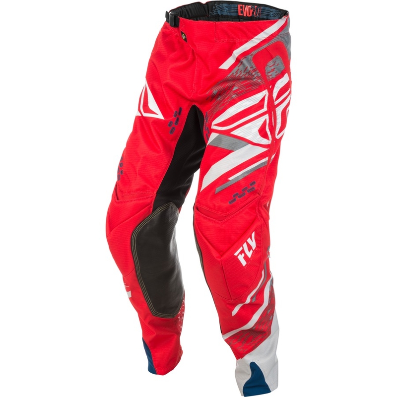 Motocross Pants FLY Racing EVO 2018 - USA piros-szürke-fehér