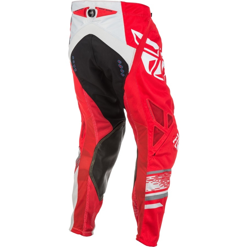 Motocross Pants FLY Racing EVO 2018 - USA piros-szürke-fehér