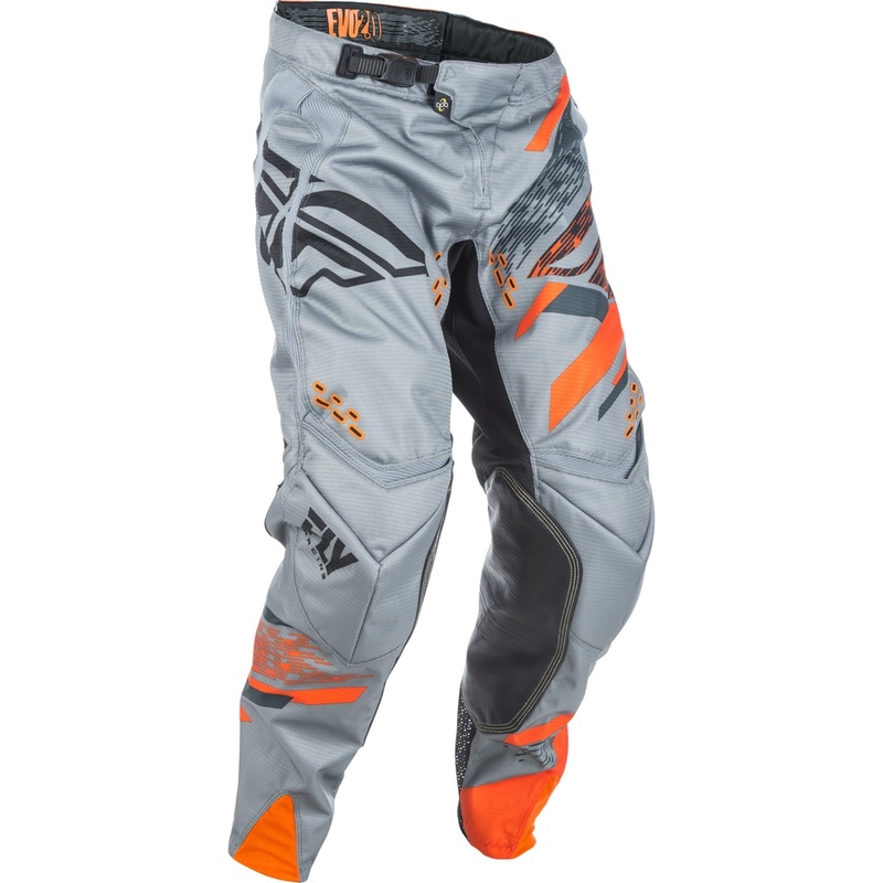 Motocross Pants FLY Racing EVO 2018 - USA szürke-narancs-fekete