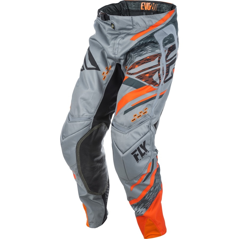 Motocross Pants FLY Racing EVO 2018 - USA szürke-narancs-fekete