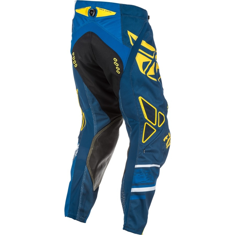 Motocross Pants FLY Racing EVO 2018 - USA kék-sárga-fehér