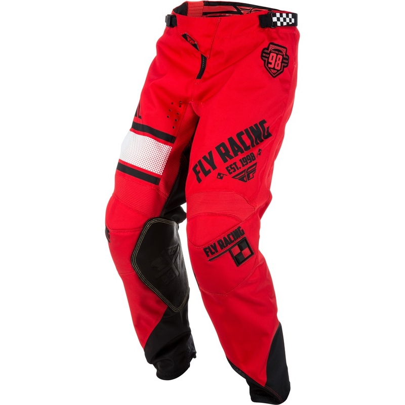 Motocross Pants FLY Racing Kinetic ERA 2018 - USA Red-Black