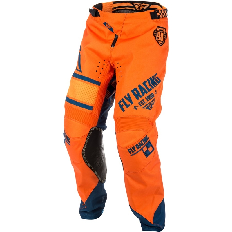 Motocross Pants FLY Racing Kinetic ERA 2018 - USA narancskék