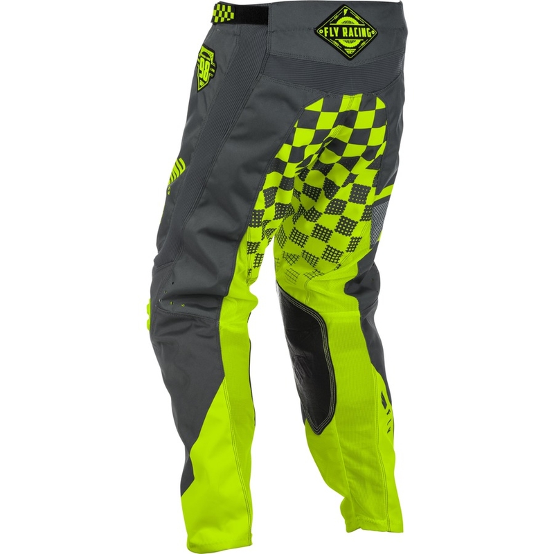 Motocross Pants FLY Racing Kinetic ERA 2018 - USA szürke fluo sárga akció kiárusítás