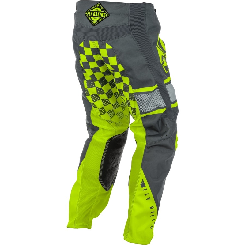 Motocross Pants FLY Racing Kinetic ERA 2018 - USA szürke fluo sárga akció kiárusítás