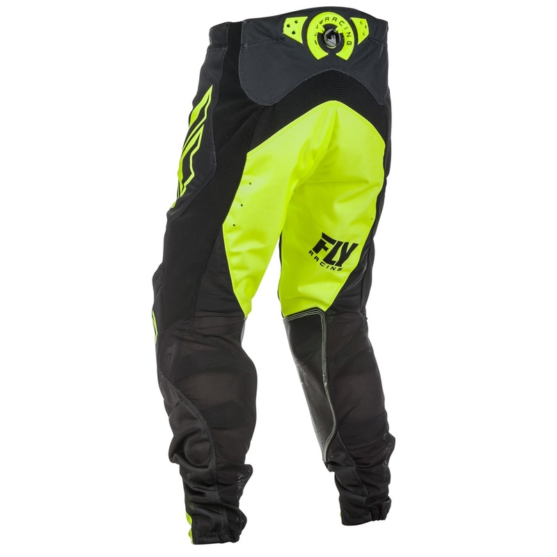 Motocross Pants FLY Racing LITE 2018 - USA fekete-fluo sárga