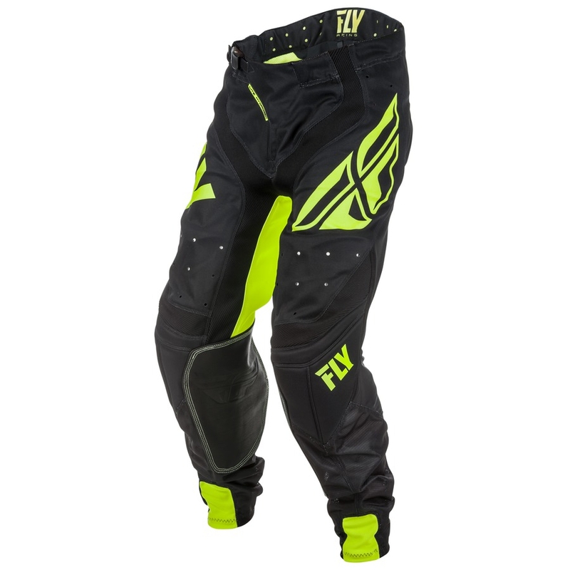 Motocross Pants FLY Racing LITE 2018 - USA fekete-fluo sárga