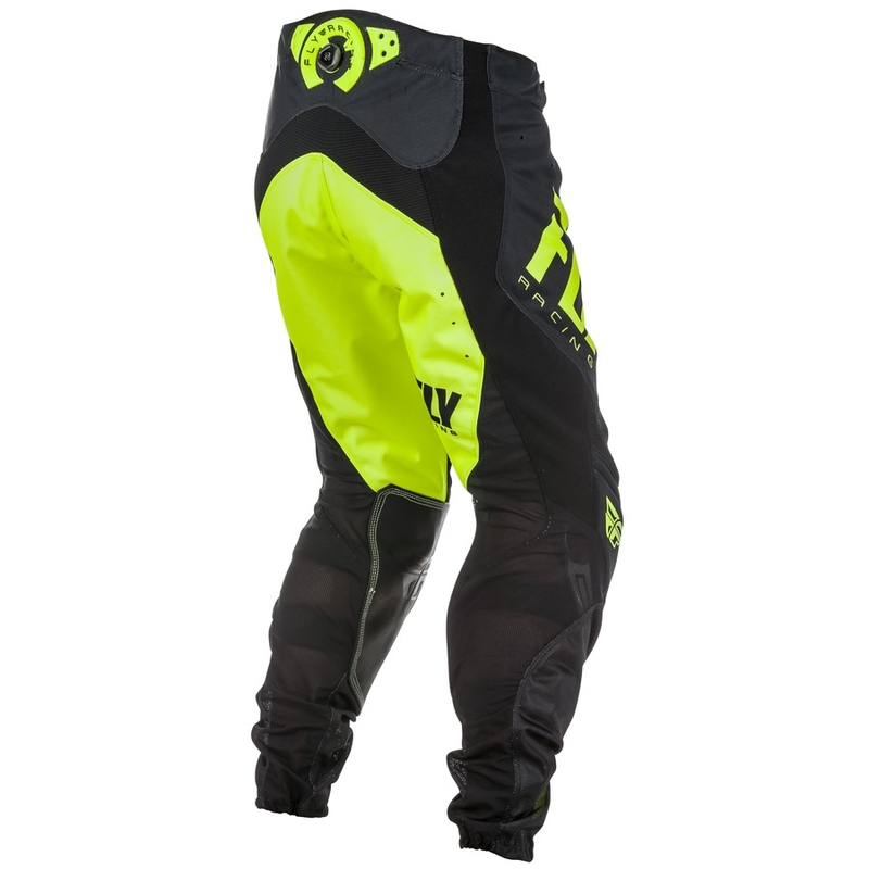 Motocross Pants FLY Racing LITE 2018 - USA fekete-fluo sárga