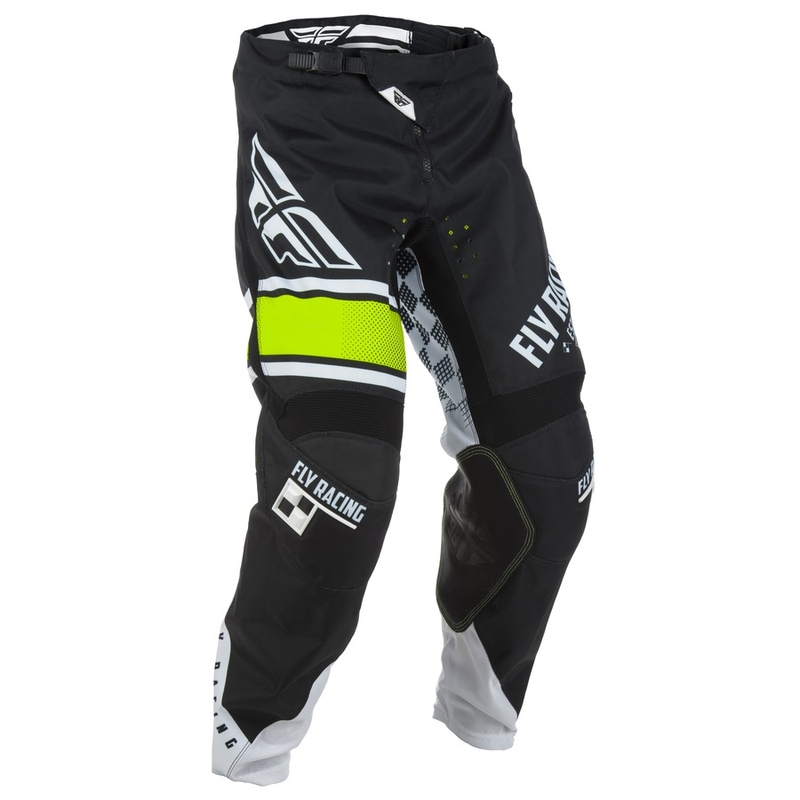 Motocross Pants FLY Racing Kinetic ERA 2018 - USA fekete-fehér akció kiárusítás