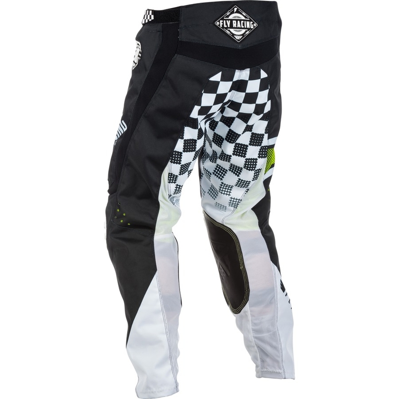 Motocross Pants FLY Racing Kinetic ERA 2018 - USA fekete-fehér akció kiárusítás
