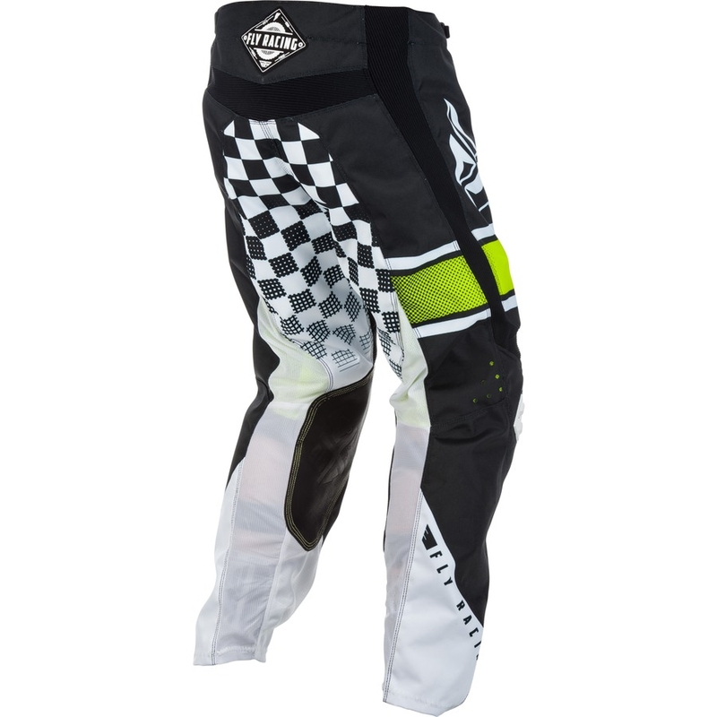 Motocross Pants FLY Racing Kinetic ERA 2018 - USA fekete-fehér akció kiárusítás