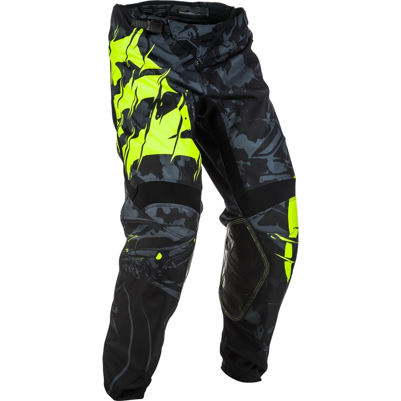 Motocross Pants FLY Racing Kinetic OUTLAW 2018 - USA fekete-fluo sárga