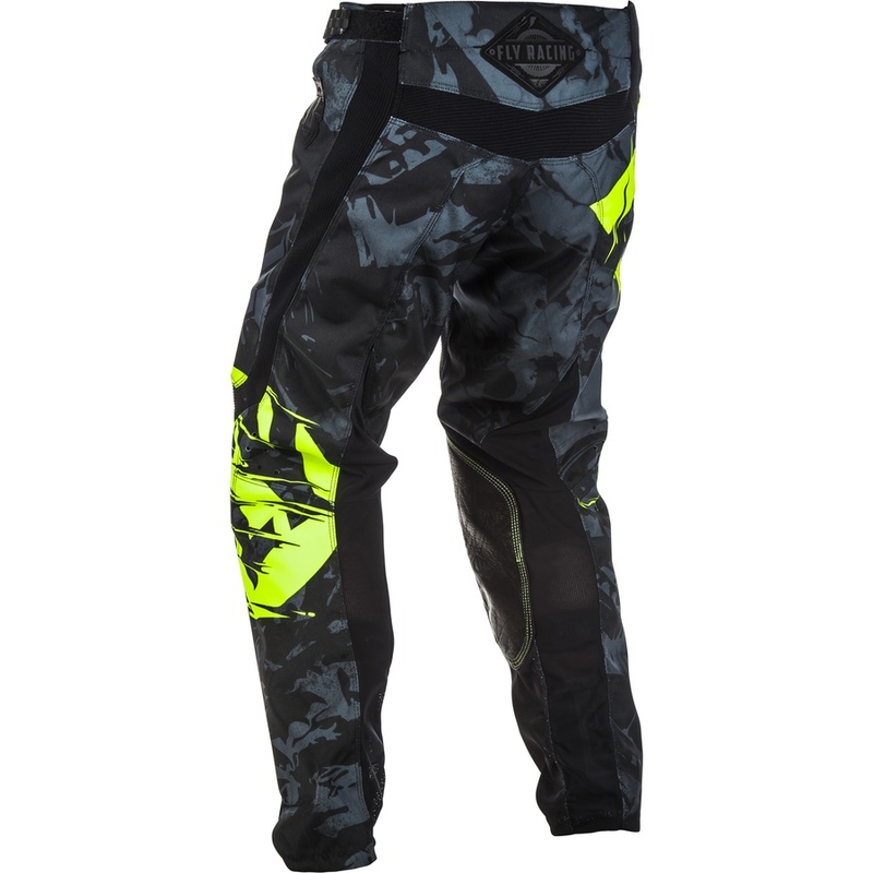 Motocross Pants FLY Racing Kinetic OUTLAW 2018 - USA fekete-fluo sárga