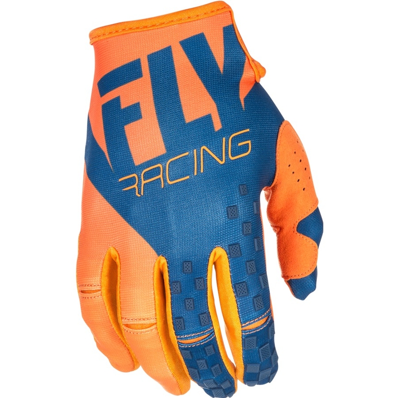 Motocross Gloves FLY Racing Kinetic 2018 - USA narancskék