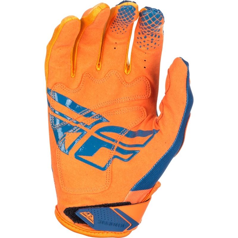 Motocross Gloves FLY Racing Kinetic 2018 - USA narancskék