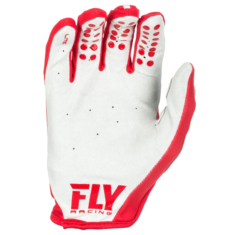 Motocross Kesztyű FLY Racing LITE 2018 - USA piros-szürke