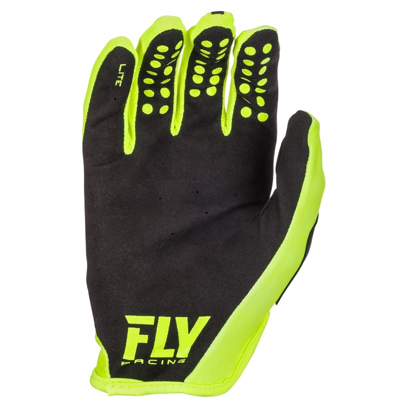 Motocross Kesztyű FLY Racing LITE 2018 - USA fekete-fluo sárga