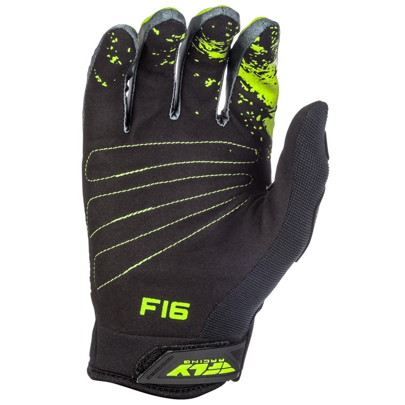 Motocross Kesztyű FLY Racing F-16 2018 - USA fekete-fluo sárga