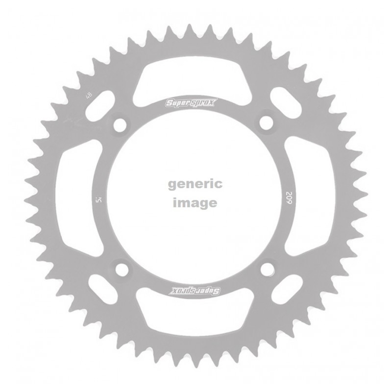 Rear ALU sprocket SUPERSPROX fekete 54 fogak,420