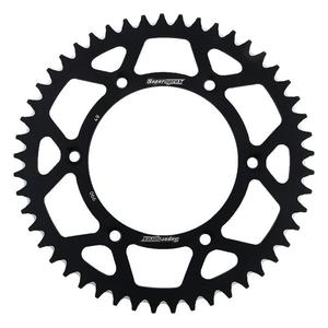 Rear ALU sprocket SUPERSPROX RAL-990:49-BLK fekete 49 fogak,520